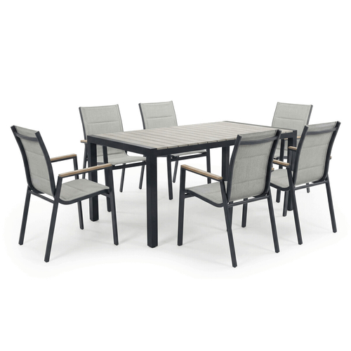 Zahradní židle, hliník, síťovina, béžová, AZC-S1110 BK