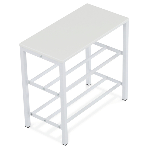 Botník, kov, bílá, 83168-42 WT