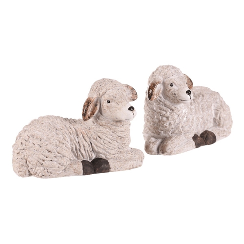 Ovečka - keramická figurka, krémová, vel. M, mix 2, cena za 1 ks