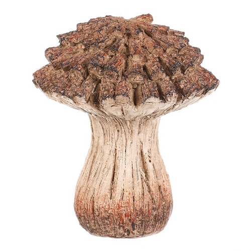 Houba z polyresinu - zahradní dekorace, vel. S, béžovo-hnědá