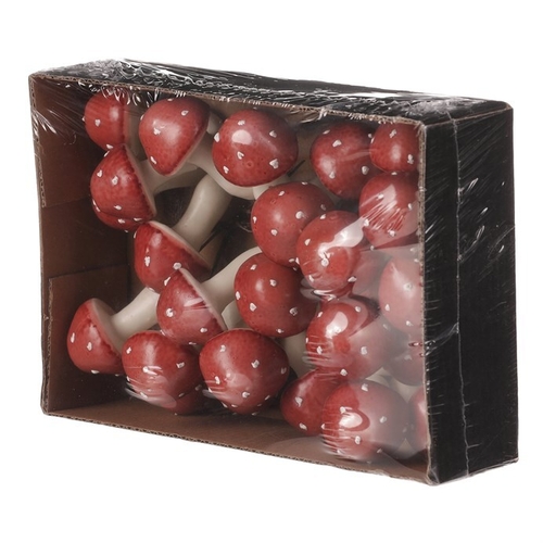 Houby na drátku, barva lososová, cena za balení (24 ks)