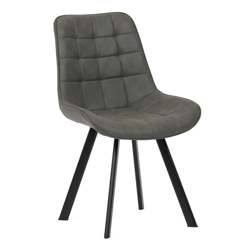 Jídelní židle, šedá, látka vintage, HC-V3066 GREY3