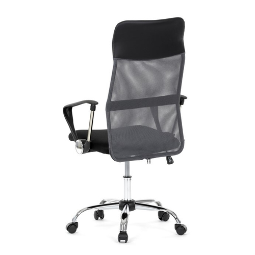 Kancelářská židle, houpací mechanismus, šedá síťovina, KA-E305 GREY