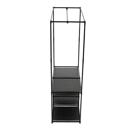 Stojan na šaty, kov, černá, GD-172 BK