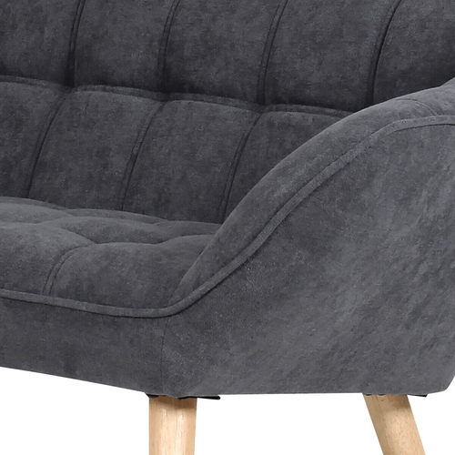 Dvoumístná pohovka, šedá, látka, AK-322 GREY2