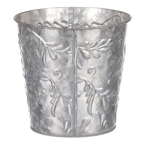 Obal kovový - vzor jmelí, barva stříbrná