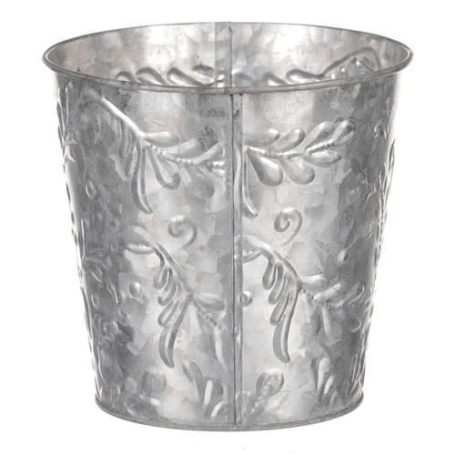 Obal kovový - vzor jmelí, barva stříbrná