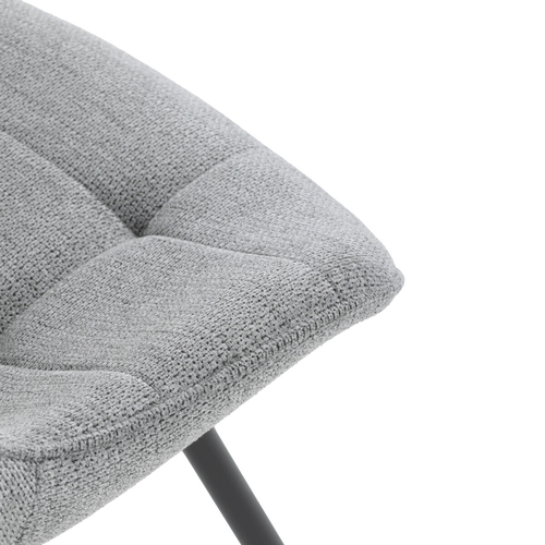 Jídelní židle otočná 180°, šedá, látka, HC-T1130 GREY2