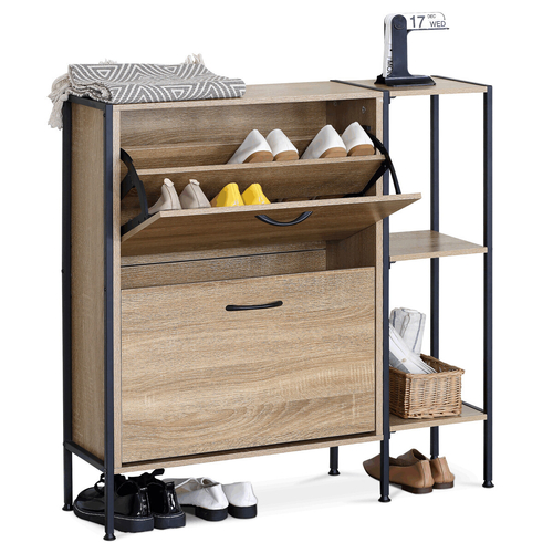 Botník, mdf, hnědá, ABO-G1008 OAK