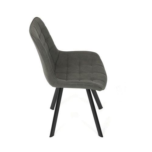 Jídelní židle, šedá, látka vintage, HC-V3066 GREY3