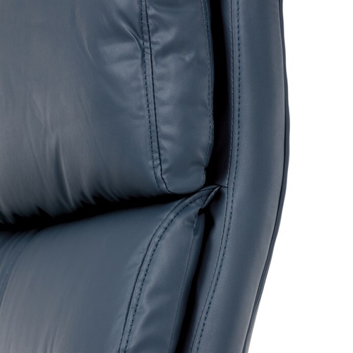 Kancelářské křeslo, houpací mechanismus, modrá ekokůže, KA-Y346 BLUE