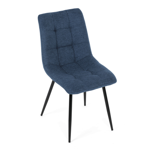 Jídelní židle, modrá, látka, DCL-193 BLUE2