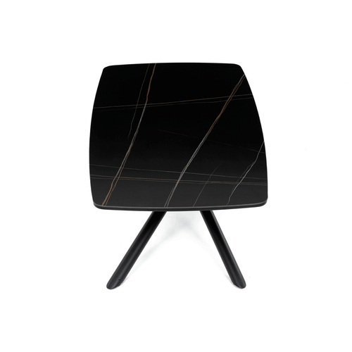 Konferenční stolek 120x70x46cm, slinutá keramika, mramor, AHG-X7227 BK