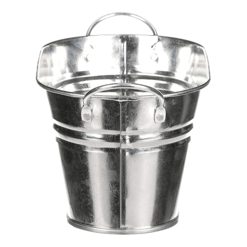 Obal na květiny - truhlík, zinkový, barva stříbrná