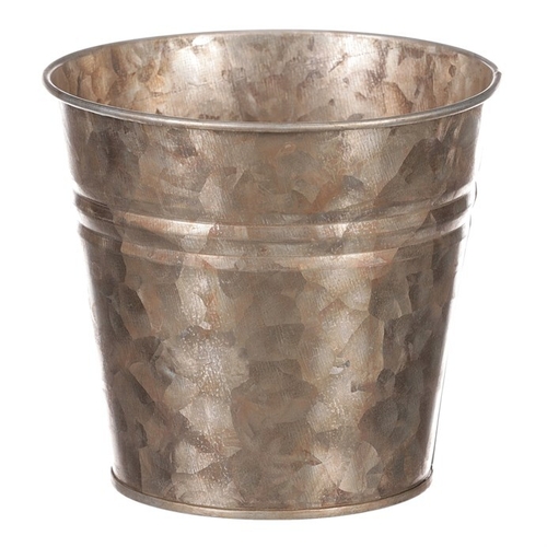 Obal kovový - kulatý, zinkový, barva měděná