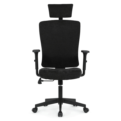 Kancelářská židle, houpací mechanismus, černá látka, KA-W3137 BK