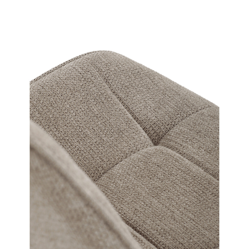 Jídelní židle otočná 180°, hnědá, látka, HC-T1130 CAP2