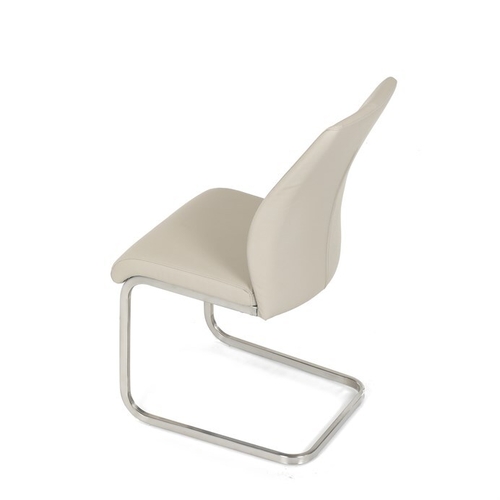 Jídelní židle, krémová, ekokůže, DCL-D1277 CRM