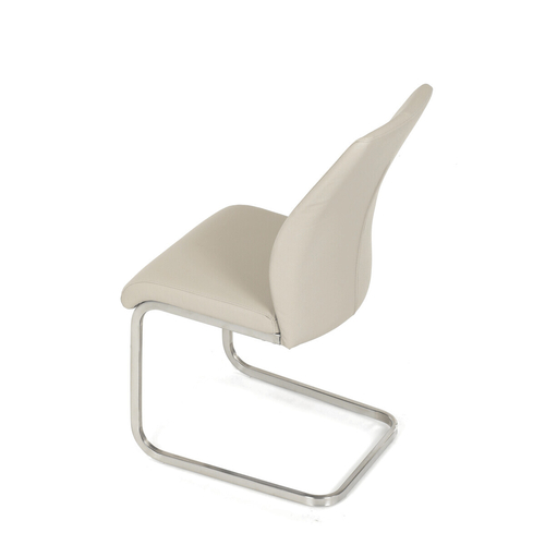 Jídelní židle, krémová, ekokůže, DCL-D1277 CRM