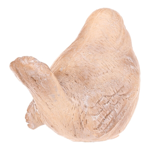 Ptáček - figurka z polyresinu, imitace dřeva
