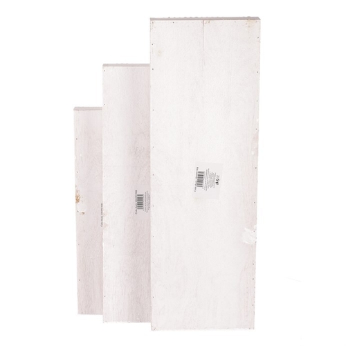 Tác aranžovací - dřevo, obdélníkový, bílý, cena za sadu 3 ks