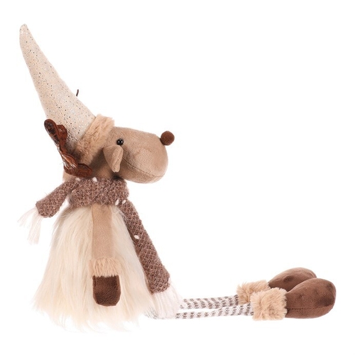 Sob - látková figurka, visící nohy, béžovo-hnědá