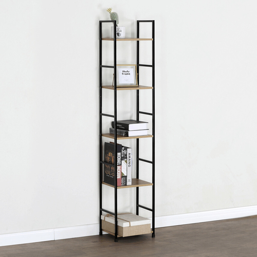 Regál, mdf, hnědá, GD-215 OAK