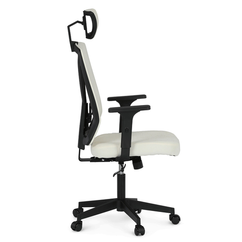 Kancelářská židle, houpací mechanismus, béžová látka, KA-W3137 BG