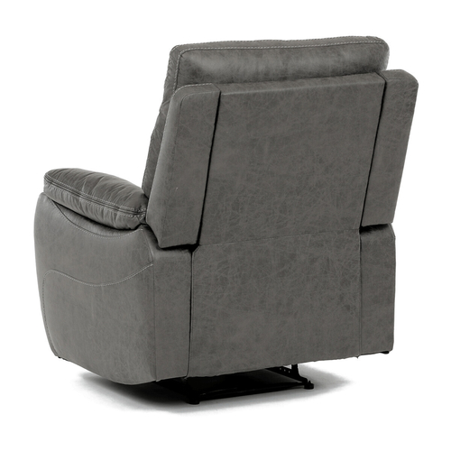 Polohovací křeslo, šedá, látka vintage, TV-4092 GREY3
