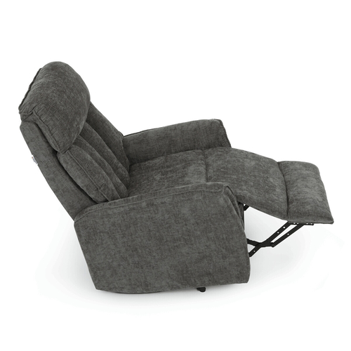 Polohovací křeslo, elektrické kabelové ovládání, šedá, látka, TV-H9727 GREY2
