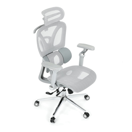 Kancelářská židle, synchronní mechanismus, šedá síťovina, KA-B2363 GREY