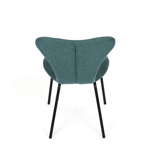 Jídelní židle, modrá, látka, CT-S8010 BLUE2
