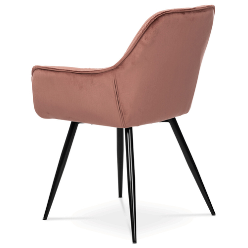 Jídelní židle, růžová, sametová látka, DCH-421 PINK4