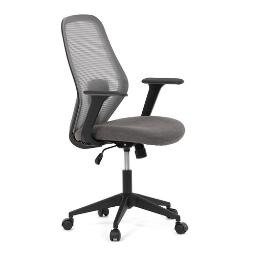 Kancelářská židle, houpací mechanismus, šedá síťovina, KA-V3149 GREY