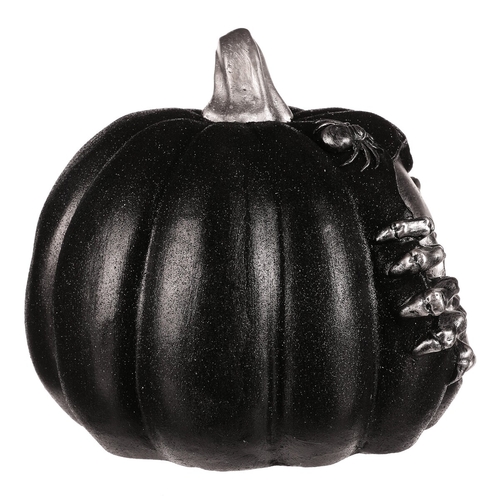 Dýně s lebkou - Halloween, magnesium, LED osvětlení