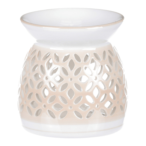 Aromalampa - porcelánová, barva krémová
