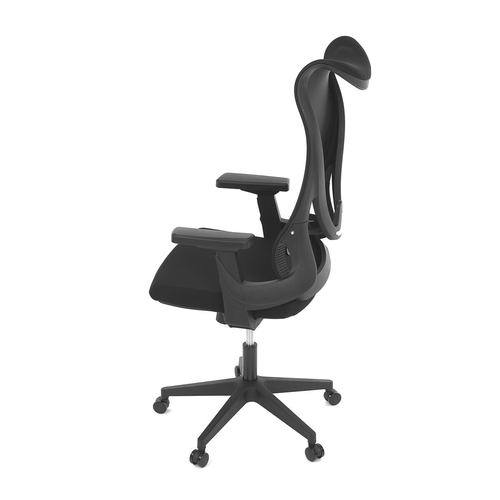 Kancelářská židle, houpací mechanismus, černá síťovina, KA-S248 BK