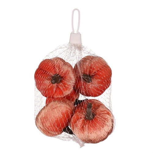 Dýně plastová s látkou, barva lososová, cena za balení (6 ks)