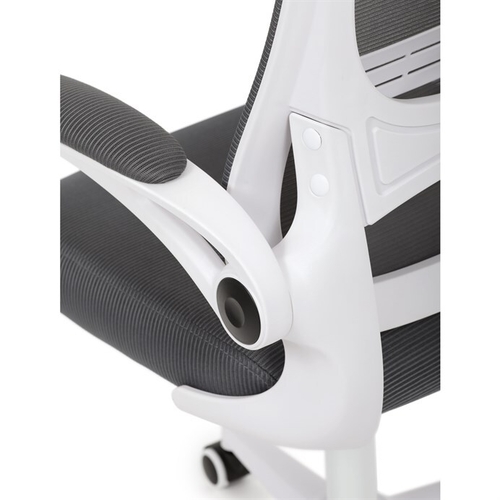 Kancelářská židle, houpací mechanismus, šedá síťovina, KA-Q843 GREY