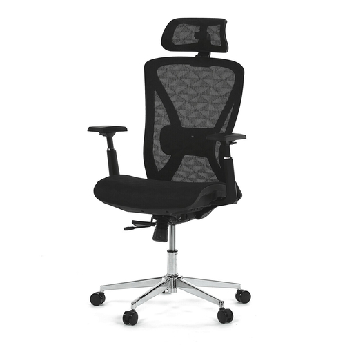 Kancelářská židle, synchronní mechanismus, černá síťovina, KA-S258 BK