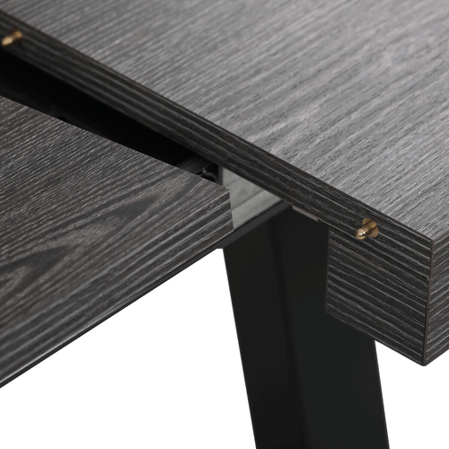 Jídelní stůl rozkládací 160-240x90 cm, lamino, šedý dub, HT-R5624 GREY