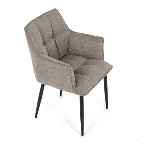 Jídelní židle, béžová, látka, DCH-J2139 LAN2