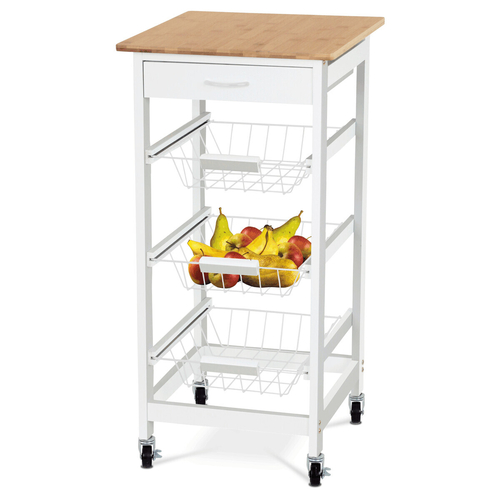 Regál, mdf, bílá, DR-043