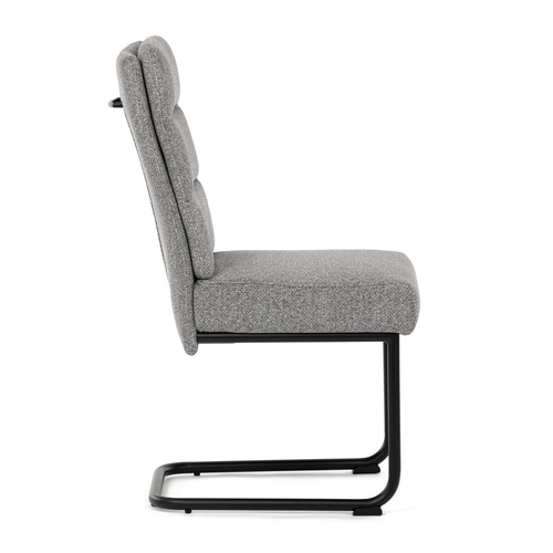 Jídelní židle, šedá, látka, DCL-P3107 SIL2
