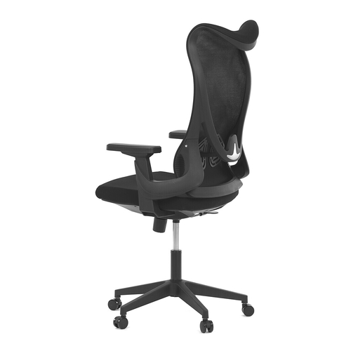 Kancelářská židle, houpací mechanismus, černá síťovina, KA-S248 BK