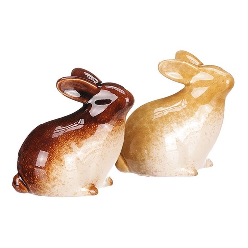 Zajíc - keramická figurka, mix 2 druhů, cena za 1 ks