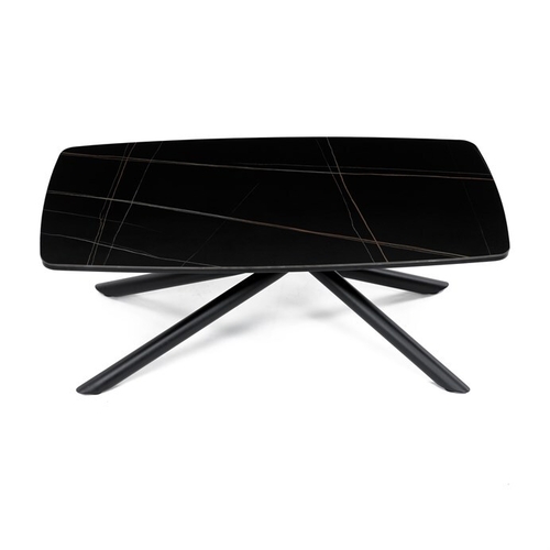 Konferenční stolek 120x70x46cm, slinutá keramika, mramor, AHG-X7227 BK