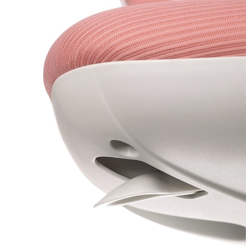 Dětská židle, výškově nastavitelná, růžová síťovina, KA-C801 PINK