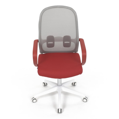 Kancelářská židle, houpací mechanismus, červená látka, KA-S425 RED
