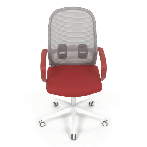 Kancelářská židle, houpací mechanismus, červená látka, KA-S425 RED